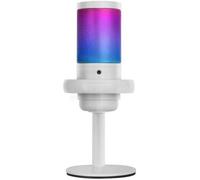 MMIC-SE, Microphone de Studio ARGB Professionnel, ADC Ultra Haute Définition, Support Anti-Choc + Filtre Métallique Pop Mesh,Blanc