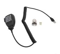 Microphone MC-59 pour Kenwood TM-271A TM-281A TM471A - Microphone manuel antibruit avec bouton PTT - Remplacement du microphone de haut-parleur radio de véhicule - Câble ABS noir 1,5 m connecteur RJ