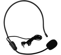 Microphone monté sur tête Mini condensateur câblé MIC pour amplificateur de Voix Haut-Parleur 3,5 mm
