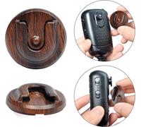 Microphone Mount for CB Radio,Suspension Clip with 3M Adhesive Back for Midland Kenwood Motorola CB PMR Mobile Radio for Car Jeep Home Office (Wood Grain)