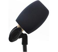 Microphone Mousse Pare-Brise éponge Mic Cover Pare-Brise filtres Anti-Pop pour Microphone à Main Microphones d'interview (Noir)