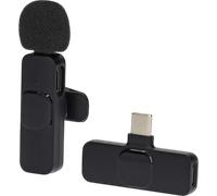 Nedis Micro-cravate MICW110BK – sans fil USB-C femelle, bouton marche/arrêt, pour smartphone/PC
