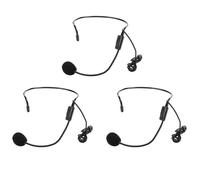 Microphone - Non spécifié - 3 pièces - 3,5 mm - Unidirectionnel - Anti-bruit