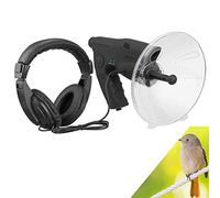 Microphone parabolique monoculaire, kit d'écoute avec Parabole, télescope d'écoute d'oiseaux monoculaire 8 x 20 mm, pour Appareil d'écoute Longue portée Jusqu'au Son monoculaire