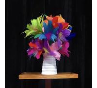 Microphone pour bouquet de scène tours de magie illusions gadgets accessoires de microphone de magiciens se transforme en plumes fleurs magiques drôles