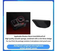 Microphone pour caméra, pare-brise/caméra de sport, radio, réduction du bruit du vent, accessoires pour Insta360 Ace Pro 2