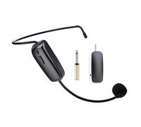Microphone Pour Casque Pour Parler - Microphone Sans Fil UHF Bee Amplifier, Casque De Microphone Sans Fil UHF Et Amplificateur Vocal Rechargeable 2 En 1 Portable Pour Les Réunions, Temps De Travail 6H