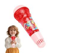 Microphone pour enfant - 24 cm - Style rétro - Léger - Finitions soignées - Fonctionnement sans piles - Effet écho - Changement de voix - Outil de jeu pour fête de karaoké pour tout-petits