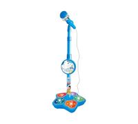 Microphone pour enfant avec support - Jouet chantant à lumière LED - Microphone avec trépied - Micro de karaoké portable pour enfants - Kit de jeu d'enregistrement en streaming - Exercice de studio