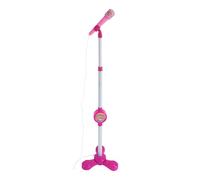 Microphone pour enfant - Microphone jouet en polypropylène - Pas de batterie - Avec support coloré - Microphone musical 320 g - Connectivité lumineuse - Musique de karaoké - Jouet éducatif pour
