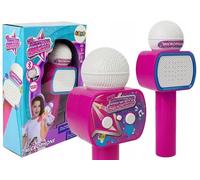 Microphone pour enfants, sans fil, karaoké, haut-parleur Bluetooth, rose