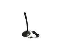 Microphone Pour Pc Portable Tablette Prise USB 2.0 Filaire Avec Support Noir