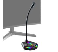 Microphone pour podcast équipement PC avec Plug and Play et annulation de | Microphone de bureau pour enregistrement de jeux, discussion, diffusion, podcast et diffusion