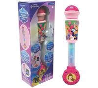 Microphone Princesses Disney avec tube lumineux, enceinte (entrée auxiliaire), mélodies et effets sonores