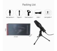 Microphone Professionnel À Condensateur Usb, Pour Ordinateur Portable, Jeu, Pc, Studio, Enregistrement, Chant