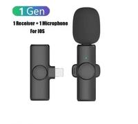 Microphone Professionnel Lavalier À Double Revers Sans Fil,Pour Iphone,Android,Téléphone Portable,Pc,Boutonnière,Micro-Microphon.1 To 1 For Ios.