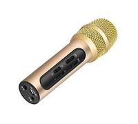 Microphone Professionnel pour Karaoké, Chant Portable, 1 Set | Cardioïde, Recharge USB 5 V, Alliage D’aluminium et Plastique, pour Mixeurs Audio, Église et Dj
