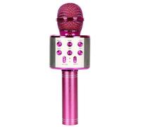 Microphone professionnel sans fil pour karaoké,USB,proxy vocal,haut-parleur,lecteur de musique,enregistreur de chant,KTV -Rose Rouge