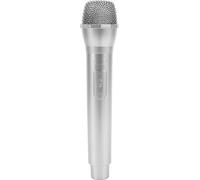 Microphone Prop réaliste pour karaoké -spectacles de danse Exercice Karaokesilver