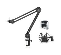 Microphone réglable Boom Boom Ciseaux Stand Metal Mic Support Ressort Intégré Pour Parler Sur Artiste Streaming Accessoires de Microphone