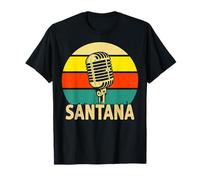 Microphone rétro avec nom de Père Noël - Musique Amusante - Années 80 - Vintage Lovers T-Shirt