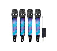 Microphone Sans Fil 2,4 GHz Professionnel avec Éclairage RGB Dynamique pour KTV, Église, Spectacles, Réunions et Domicile