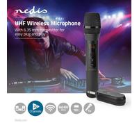 Microphone Sans Fil 20 Canaux 1 Microphone Sans fil SONO DJ 10 heures d'autonomie Récepteur Noir