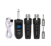 Microphone sans fil : adaptateur audio multiple pour microphones, dispositif de transmission sans fil | Récepteurs émetteurs rechargeables pour mélangeurs, guitare électrique, basse, esp