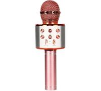 Microphone Sans Fil - Ankuka - Micro Karaoke - Bluetooth - Lumières LED - Enfants Fille Rose