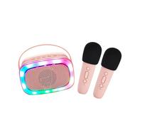 Microphone sans fil avec lumière enfant Lalarma Copenhagen Karaoke Party Rose TU