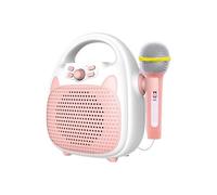 Microphone sans fil Bluetooth pour enfants, lecteur de musique, karaoké, Machine à chanter, jouet, haut-parleur pour fête, lumière Led intégrée