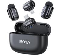 Microphone sans fil BOYA Mini-12 avec réduction de bruit et connectivité USB-C/Lightning