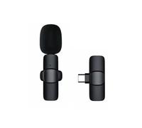 Microphone sans fil, CP1(C) 2.4GHz microphone sans fil (Typc-C) avec 1 émetteur et 1 récepteur pour téléphone Android Ipad Pro Vlog Youtube TIK Tok, microphone-cravate - sans fil - smartphone