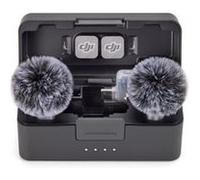 Microphone sans fil Dji Mic Mini 2 Bluetooth 2 TX + 1 Mobile RX + Etui de chargement Noir Cache avant Blanc et Noir