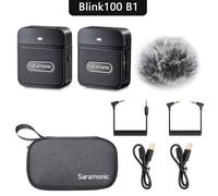 Microphone sans fil double canal - RNCYN - Blink100 - 2.4GHz - Microphone Lavalier - Annulation du bruit