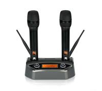 Microphone sans fil, double port FM portable UB Band avec réduction du bruit anti-retour pour scène professionnelle