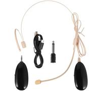 Microphone sans Fil Fixé Tête Haut-parleur, Noir | Plastique, Usage Quotidien et Discours, pour Mixeur et Caméra, Discret, Léger, Compatible Scène
