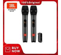 Microphone sans fil JBL 100 % original, un émetteur pour deux microphones, UHF, double canal, pour la maison, le karaoké, la scène, le DJ Wireless Microphone