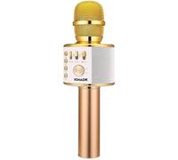 Microphone Sans Fil Karaoké, Microphone Bluetooth Lecteur Enregistreur Mini Karaoké Enfant Fête Familial Pour Appareil Intelligent Android/Ios