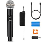 Microphone Sans Fil Karaoké Unique, Microphone Radio Rechargeable Professionnel, Microphone À Main Sans Fil, Système De Fête, Dj Chantant, Église, Fête, Mariage