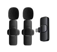 Microphone sans fil Lavalier,diffusion en direct,micro de jeu,suppression du bruit,enregistrement Audio et vidéo,2-in-1 for iPhone