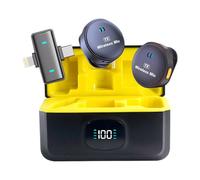 Microphone sans fil - Machine d'enregistrement magnétique | Microphone à revers - Annulation intelligente du bruit pour le streaming en direct, entretiens, présentations, conférences, mariages