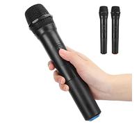 Microphone sans Fil Main, Stabilité du Signal Robuste, pour | Conception durable, couvercle en métal épais, bruit de filtre, portée de 30 à 100 m, adapté au KTV, aux discours