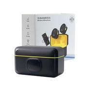 Microphone sans fil - Outil d'enregistrement magnétique, système de revers, filtre de bruit intelligent, capture vocale claire, équipement audio sans fil, mini appareil noir pour le streaming en