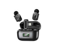 Microphone Sans Fil Pince-Col J21, Un-à-Deux, Réduction Bruit DSP/IA, Effets Voix IA, Autonomie 30h