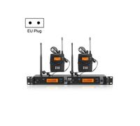 Microphone Sans Fil Pour Chanteur Sur Scène Système De Moniteur Intra-Auriculaire EU Plug YONIS Noir