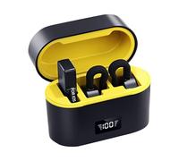 Microphone sans fil pour enregistrement vidéo, accessoires audio avec réduction du bruit pour créateur de contenu, conférencier, entraîneur de fitness et enseignant