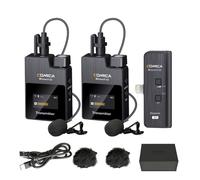 Microphone sans Fil pour iPhone,Comica BoomX-DMI2 2.4GHz Microphone Lavalier sans Fil, Système de Microphone sans Fil pour vlogging, podcasting, Enregistrement vidéo et Youtube Live-Streaming