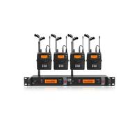 Microphone Sans Fil Pour Scène Avec Moniteur Intra-Auriculaire UHF 4 Bodypacks YONIS