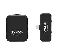 Microphone sans fil pour téléphone, HUIOP Système de microphone sans fil G1T 2.4G avec émetteur à clip et mini récepteur de type C Portée de transmission de 150 m Batterie intégrée compatible avec